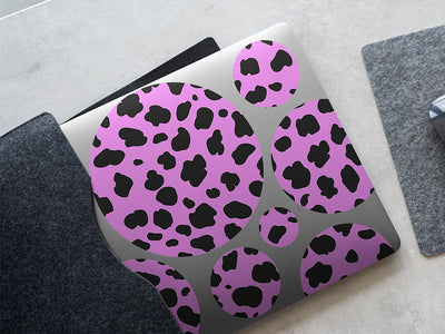 pink cheetah animal print DIY Laptop Stickers