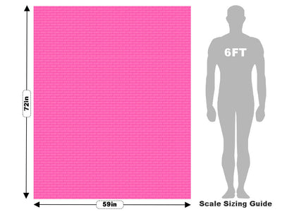Pink  Brick Vehicle Wrap Scale~Rwraps Series 914 Pink  Brick Measurements~2