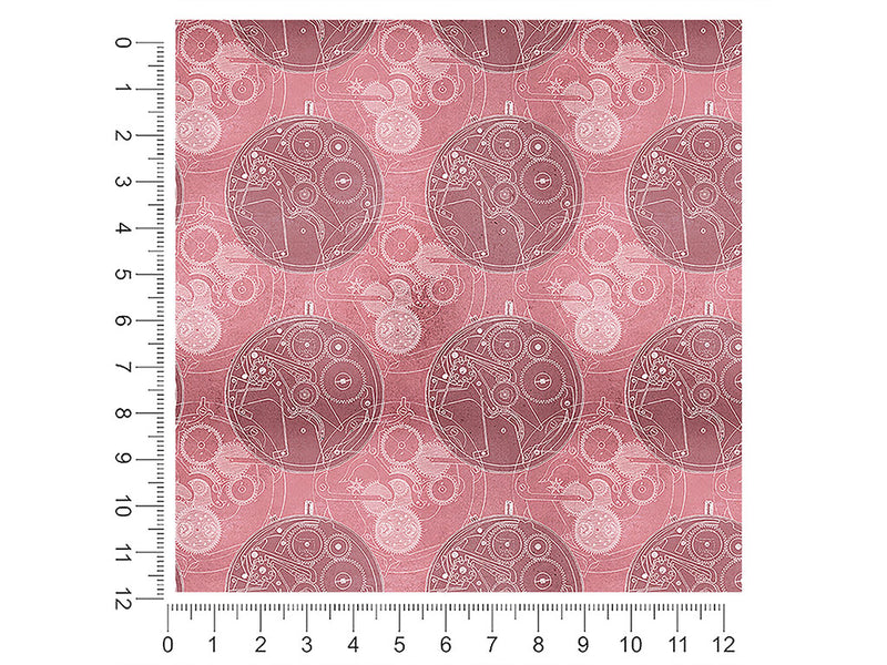 pink clockwork steampunk 1ft x 1ft Craft Sheets