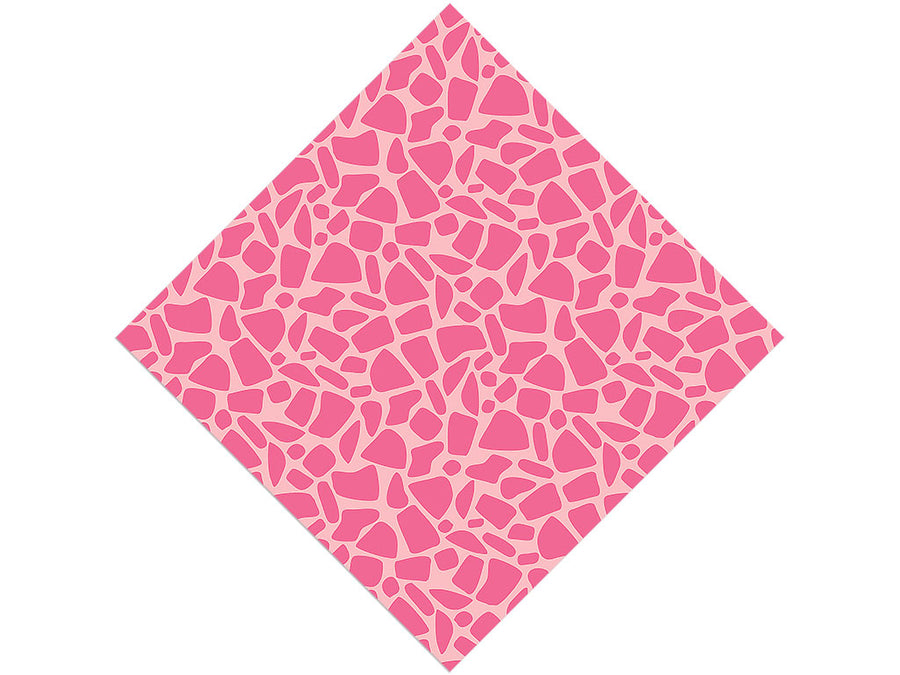 Pink  Cobblestone Vinyl Wrap Pattern