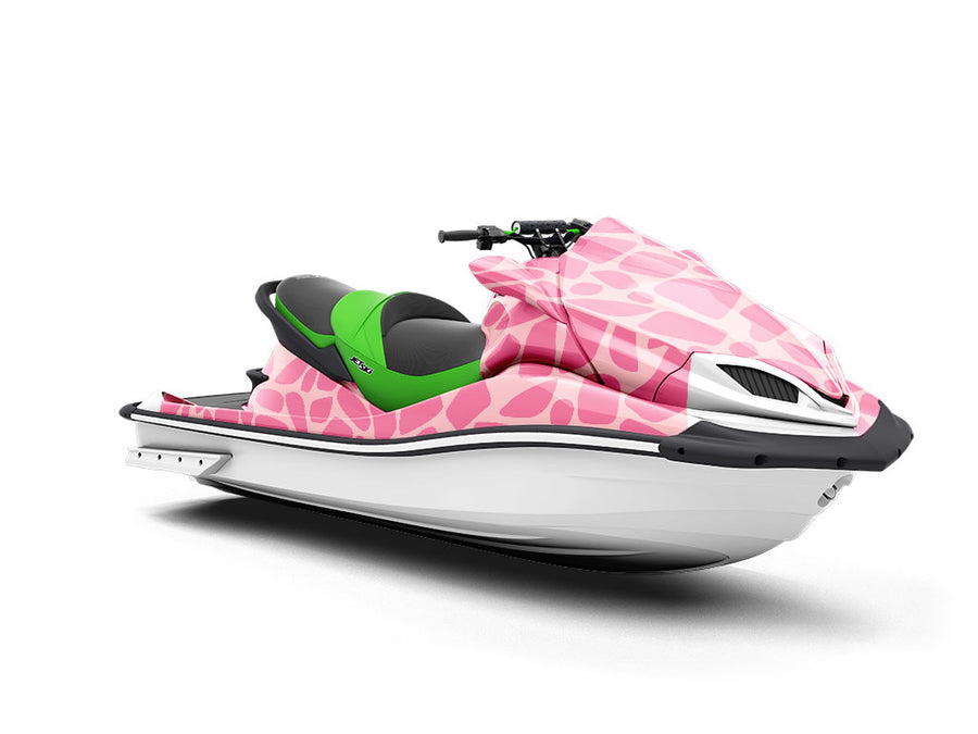 Pink  Cobblestone Jet Ski Vinyl Customized Wrap