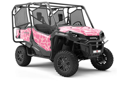 Pink  Cobblestone Utility Vehicle Vinyl Wrap