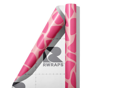 Pink  Cobblestone Wrap Film Sheets~Rwraps Series 914 Pink  Cobblestone Scrolled Sheet~4