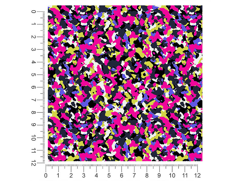 pink confetti camouflage 1ft x 1ft Craft Sheets