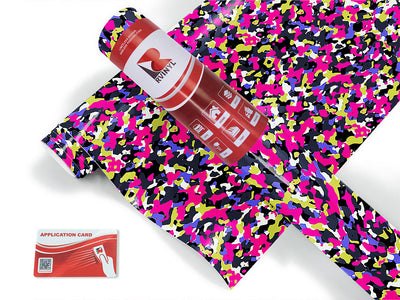 pink confetti camouflage Craft Vinyl Roll