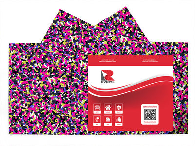 pink confetti camouflage Craft Vinyl Sheet Pack