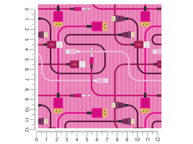 Pink Cords Technology Vehicle Wrap Scale~Rwraps Series 914 Pink Cords Technology Measurements~2
