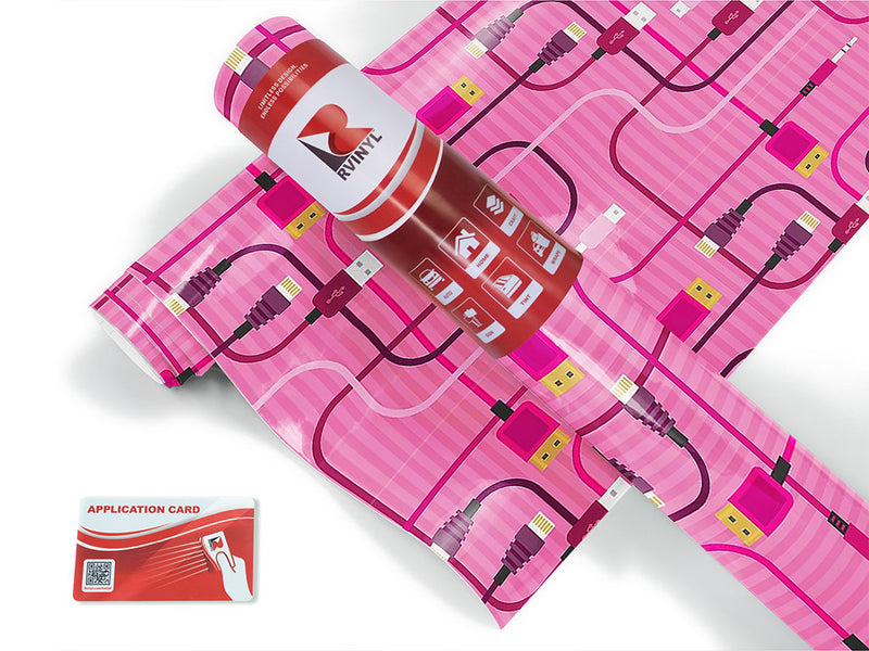 Pink Cords Technology Jet Ski Vinyl Customized Wrap
