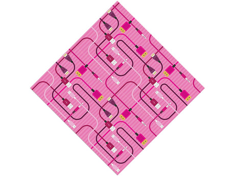Pink Cords Technology Vinyl Wrap Pattern~Rwraps Series 914 Digitally Printed Vinyl Wrap~0