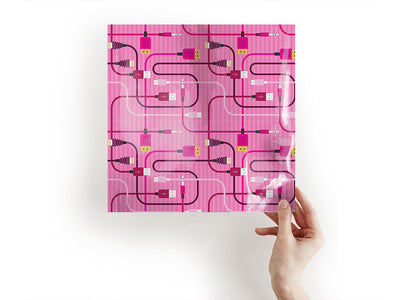 Pink Cords Technology Vinyl Wraps~Rwraps Series 914 Digitally Printed Vinyl Wrap~1