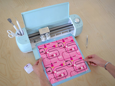 Pink Cords Technology Vinyl Film Pattern Size 12 inch Scale~Rwraps Pink Cords Technology Sizing Chart~3