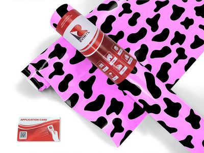 pink cow animal print Craft Vinyl Roll