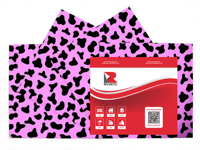 pink cow animal print Craft Vinyl Sheet Pack