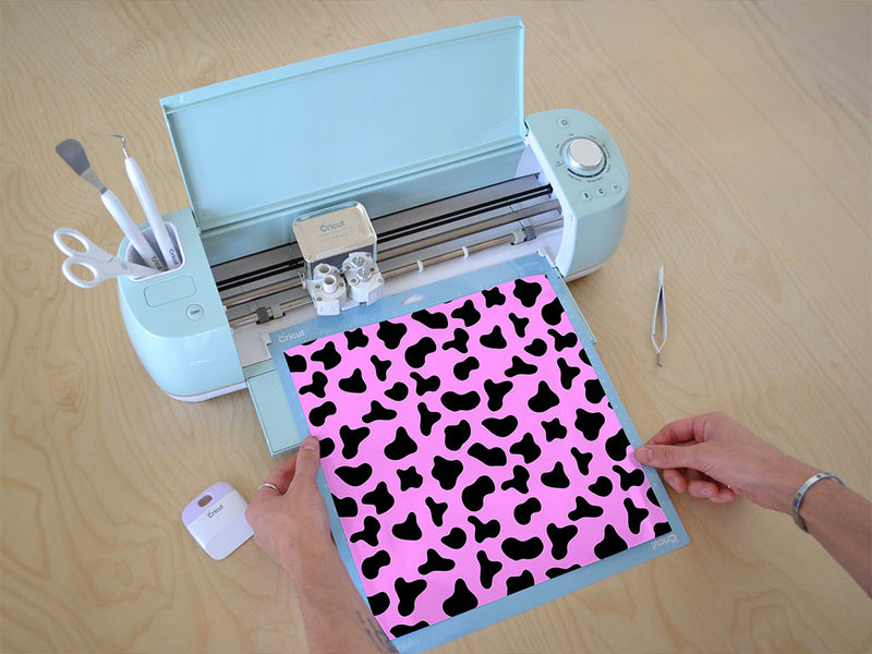 pink cow animal print Cricut Compatible Vinyl