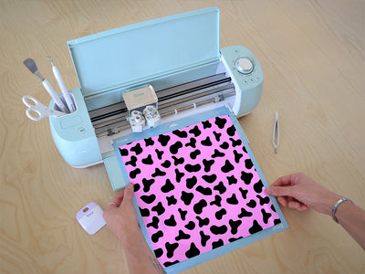 pink cow animal print Cricut Compatible Vinyl
