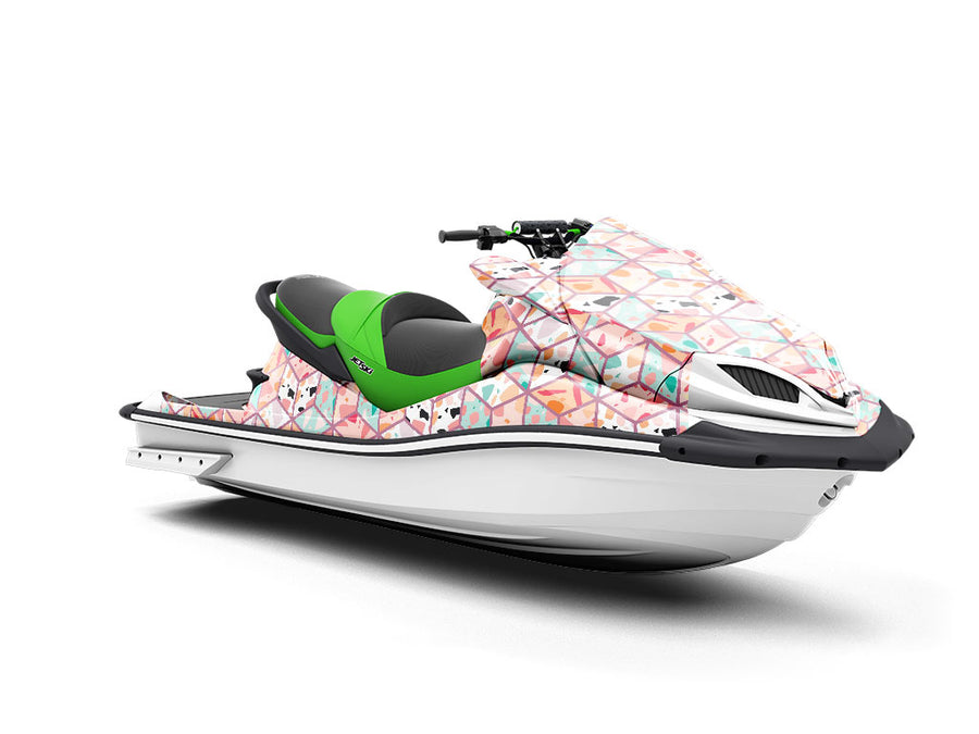 Pink Cube Tile Jet Ski Vinyl Customized Wrap