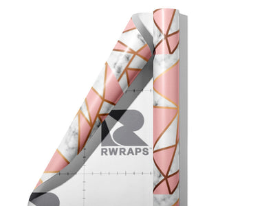 Pink Cutouts Tile Wrap Film Sheets~Rwraps Series 914 Pink Cutouts Tile Scrolled Sheet~4