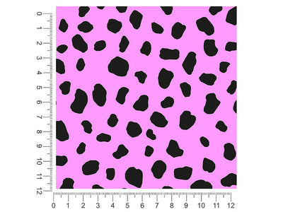 pink dalmation animal print 1ft x 1ft Craft Sheets