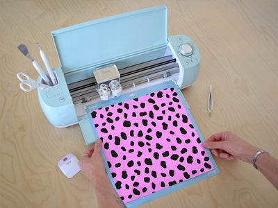 pink dalmation animal print Cricut Compatible Vinyl