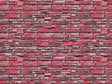 Pink  Brick Vinyl Wrap Pattern~Rwraps Series 914 Digitally Printed Vinyl Wrap~0