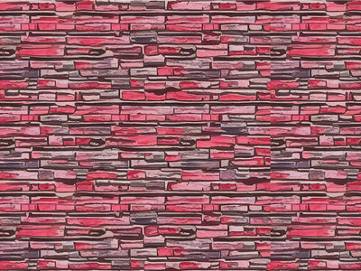Pink  Brick Vinyl Wrap Pattern~Rwraps Series 914 Digitally Printed Vinyl Wrap~0