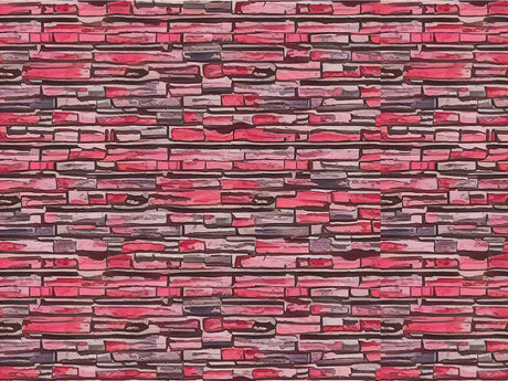 Pink  Brick Vinyl Wrap Pattern~Rwraps Series 914 Digitally Printed Vinyl Wrap~0