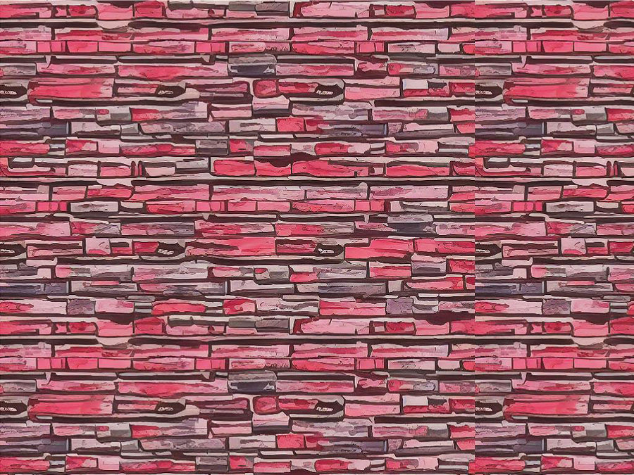 Pink  Brick Vinyl Wrap Pattern~Rwraps Series 914 Digitally Printed Vinyl Wrap~0