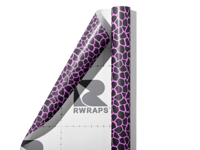Pink Giraffe Wrap Film Sheets~Rwraps Series 914 Pink Giraffe Scrolled Sheet~5