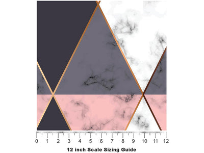 Pink Hourglass Tile Vinyl Film Pattern Size 12 inch Scale~Rwraps Pink Hourglass Tile Sizing Chart~3