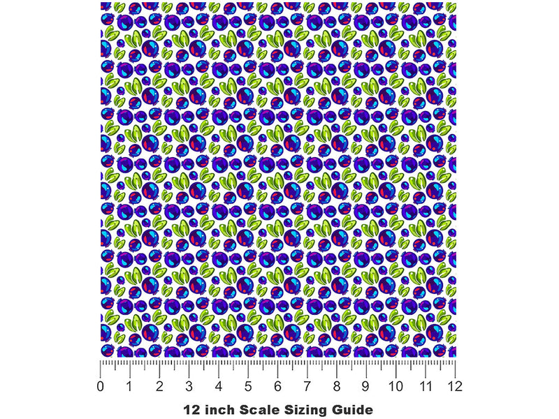 Pink Icing Fruit Vinyl Film Pattern Size 12 inch Scale~Rwraps Pink Icing Fruit Sizing Chart~2