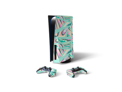 pink invader mosaic Sony PS5 DIY Skin