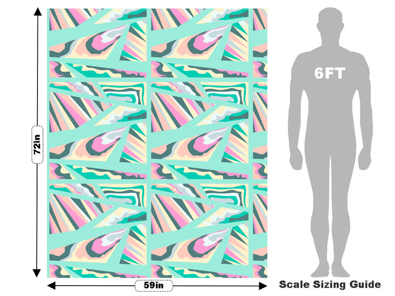 Pink Invader Mosaic Vehicle Wrap Scale~Rwraps Series 914 Pink Invader Mosaic Measurements~1