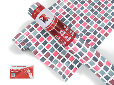 pink jambalaya mosaic Craft Vinyl Roll