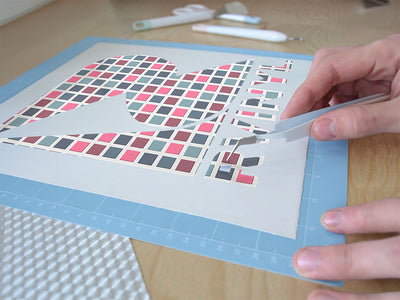 pink jambalaya mosaic Easy Weed Craft Vinyl