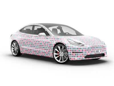 Pink Jambalaya Mosaic Vehicle Vinyl Wrap