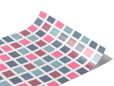 Pink Jambalaya Mosaic Vinyl Wraps~Rwraps Series 914 Digitally Printed Vinyl Wrap~0