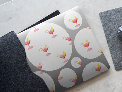 pink lemon alcohol DIY Laptop Stickers
