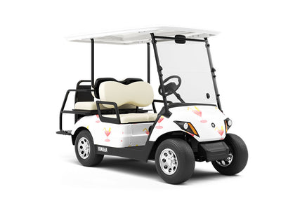 Pink Lemon Alcohol Wrapped Golf Cart