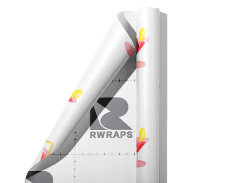 Pink Lemon Alcohol Wrap Film Sheets~Rwraps Series 914 Pink Lemon Alcohol Scrolled Sheet~3