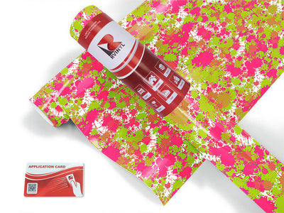 pink lemonade paint splatter Craft Vinyl Roll