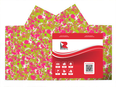 pink lemonade paint splatter Craft Vinyl Sheet Pack