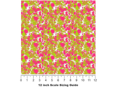 Pink Lemonade Paint Splatter Vinyl Film Pattern Size 12 inch Scale~Rwraps Pink Lemonade Paint Splatter Sizing Chart~2