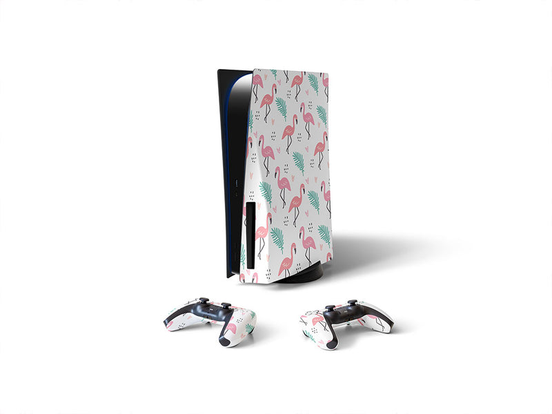 pink love bird Sony PS5 DIY Skin