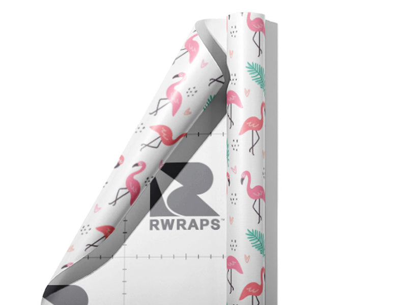 Pink Love Birds Wrap Film Sheets~Rwraps Series 914 Pink Love Birds Scrolled Sheet~3