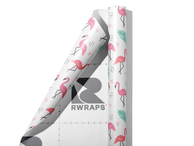 Pink Love Birds Wrap Film Sheets~Rwraps Series 914 Pink Love Birds Scrolled Sheet~3