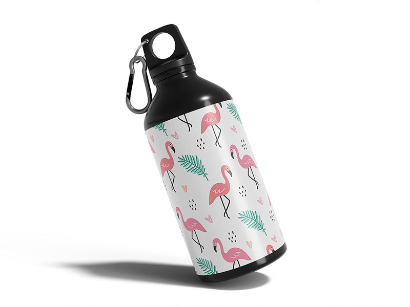 pink love bird Water Bottle DIY Stickers