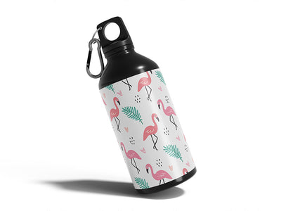 pink love bird Water Bottle DIY Stickers