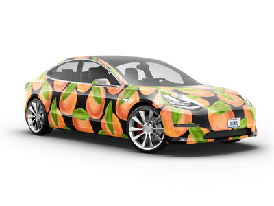 Pink Moon Fruit Vehicle Vinyl Wrap
