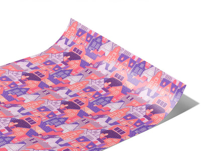 Pink Palaces Cityscape Vinyl Wraps~Rwraps Series 914 Digitally Printed Vinyl Wrap~1
