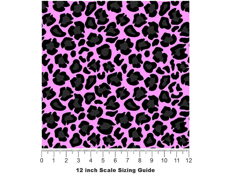 Pink Panther Vinyl Film Pattern Size 12 inch Scale~Rwraps Pink Panther Sizing Chart~3